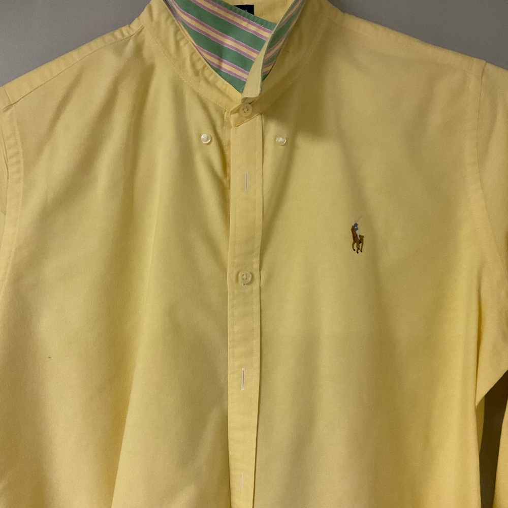 Polo by Ralph Lauren Yellow Button-Down Shirt - Picture 7 of 9
